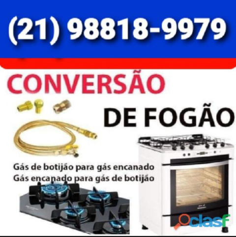 INSTALAÇÃO DE FOGÃO IGUABA GRANDE RJ GÁS DE RUA E BOTIJÃO GLP